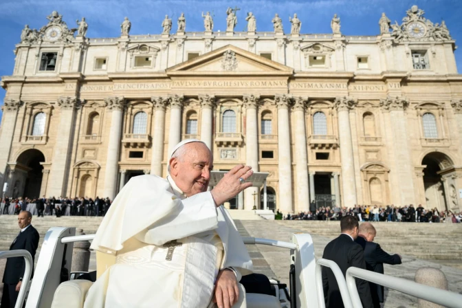 Imagen referencial del Papa Francisco durante una Audiencia General