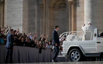 Imagen referencial del Papa Francisco durante una Audiencia General