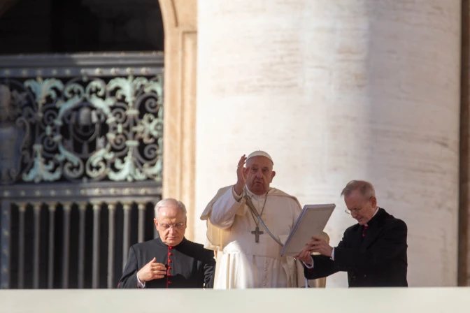 Imagen referencial del Papa Francisco en una Audiencia General