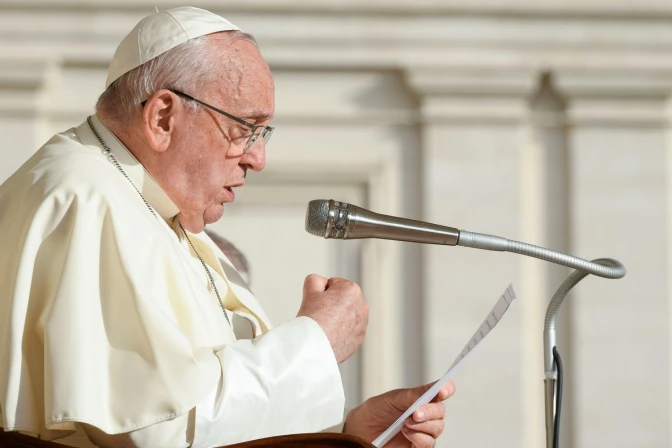 Imagen referencial del Papa Francisco durante una Audiencia General