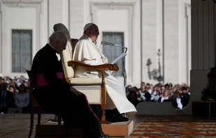 Imagen referencial del Papa Francisco durante una audiencia general en San Pedro Crédito: Vatican News