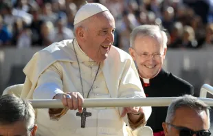 Imagen del Papa Francisco durante una Audiencia General Crédito: Vatican Media