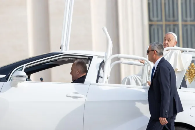 Imagen del Papa Francisco en la Audiencia General de este 25 de septiembre