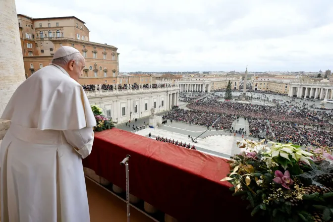 Imagen referencial del Papa Francisco en el Urbi et Orbi de la Navidad 2023