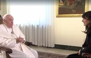 Entrevista del Papa Francisco a la Rai1. Foto: Captura video  
