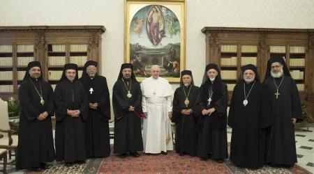 Papa Francisco y coptos