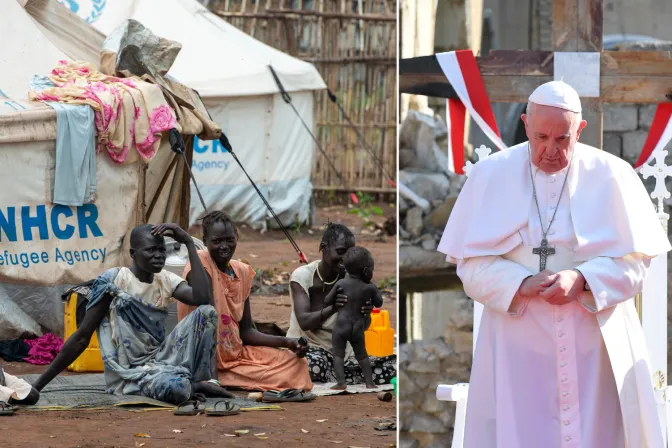 Papa Francisco y etiopes