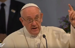 Papa Francisco con la vida consagrada, Medellu00edn / Foto: Captura Youtube CTV 