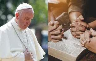 Papa Francisco / Manos en oración. Créditos: Vatican Media / Dominio público