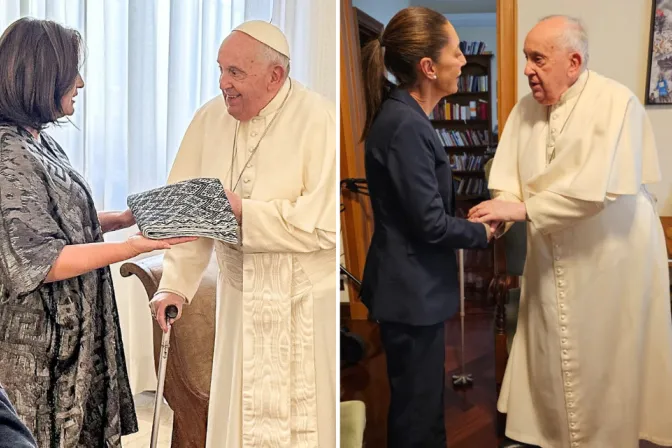 Papa Francisco recibe a candidatas a presidencia de México