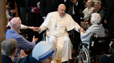 Visita del Papa Francisco a una residencia de ancianos en Bruselas