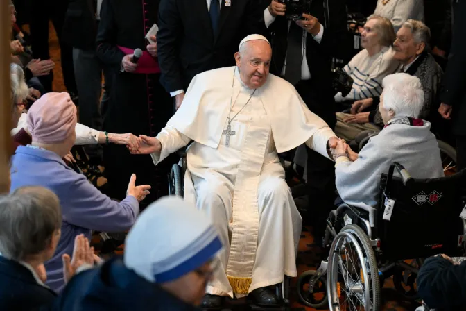 Visita del Papa Francisco a una residencia de ancianos en Bruselas