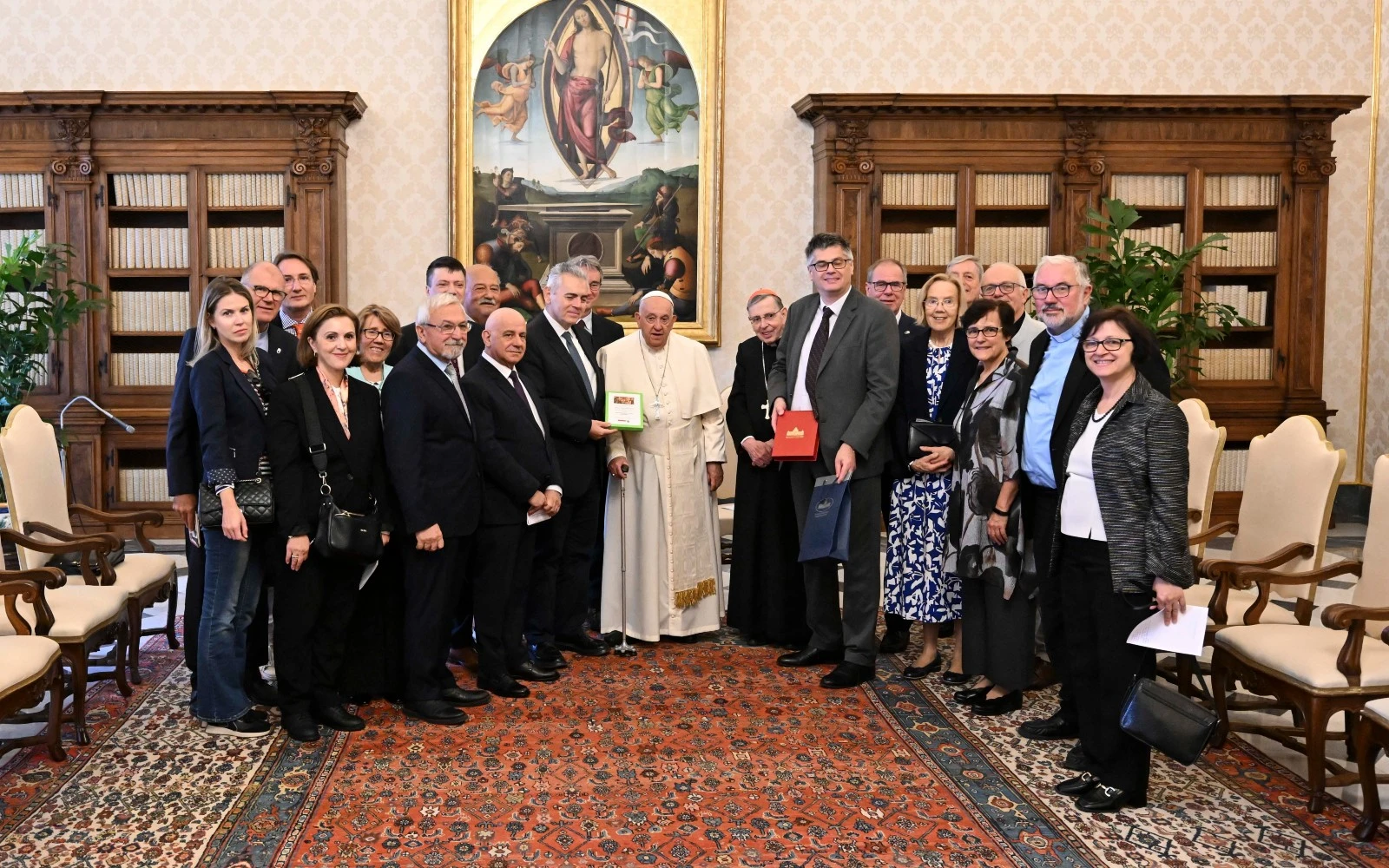 El Papa Francisco junto con los miembros de "Pasqua Together 2025” esta mañana?w=200&h=150