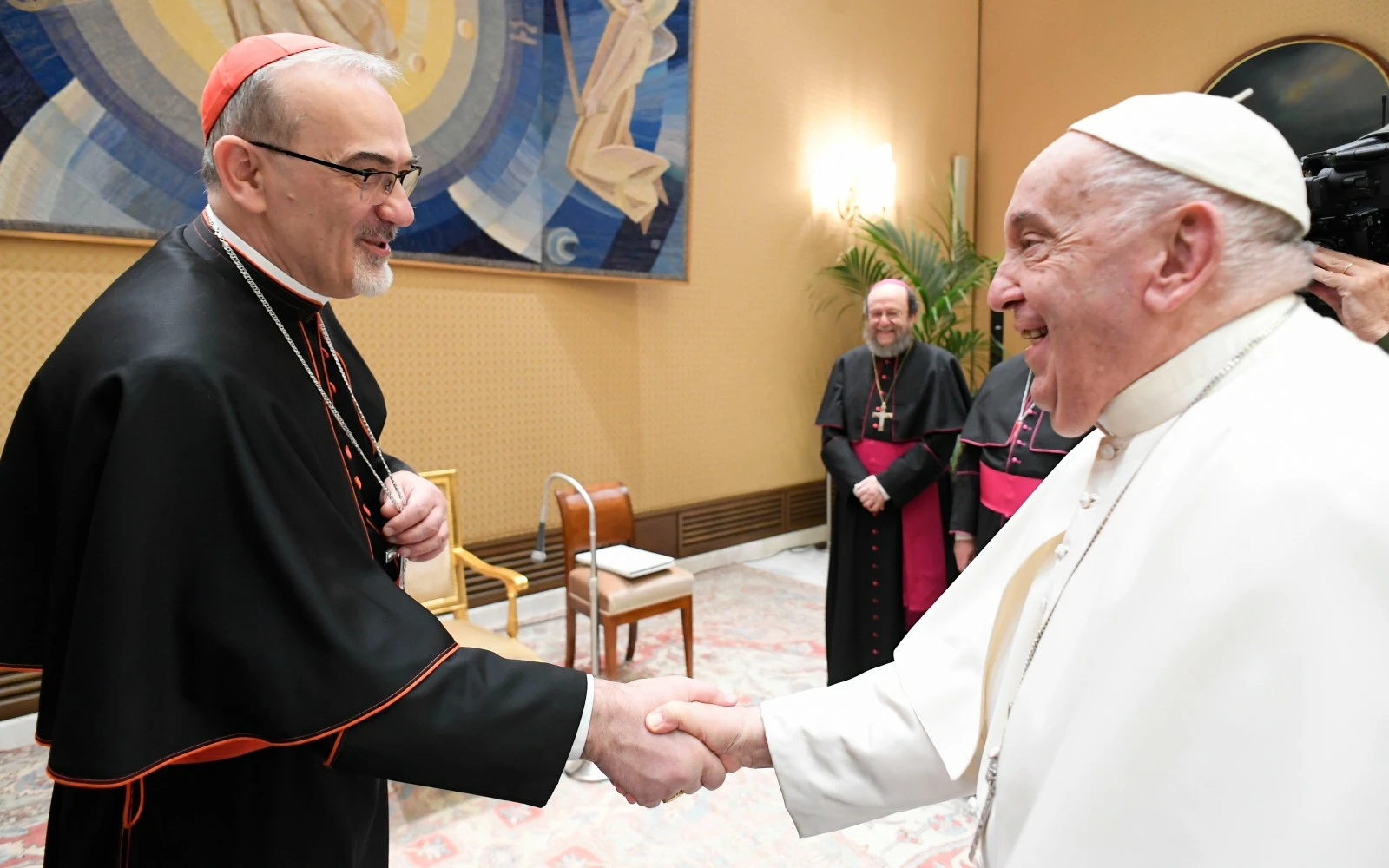 El Papa Francisco junto al Cardenal Pizzabala en la audiencia de este 28 de agosto?w=200&h=150