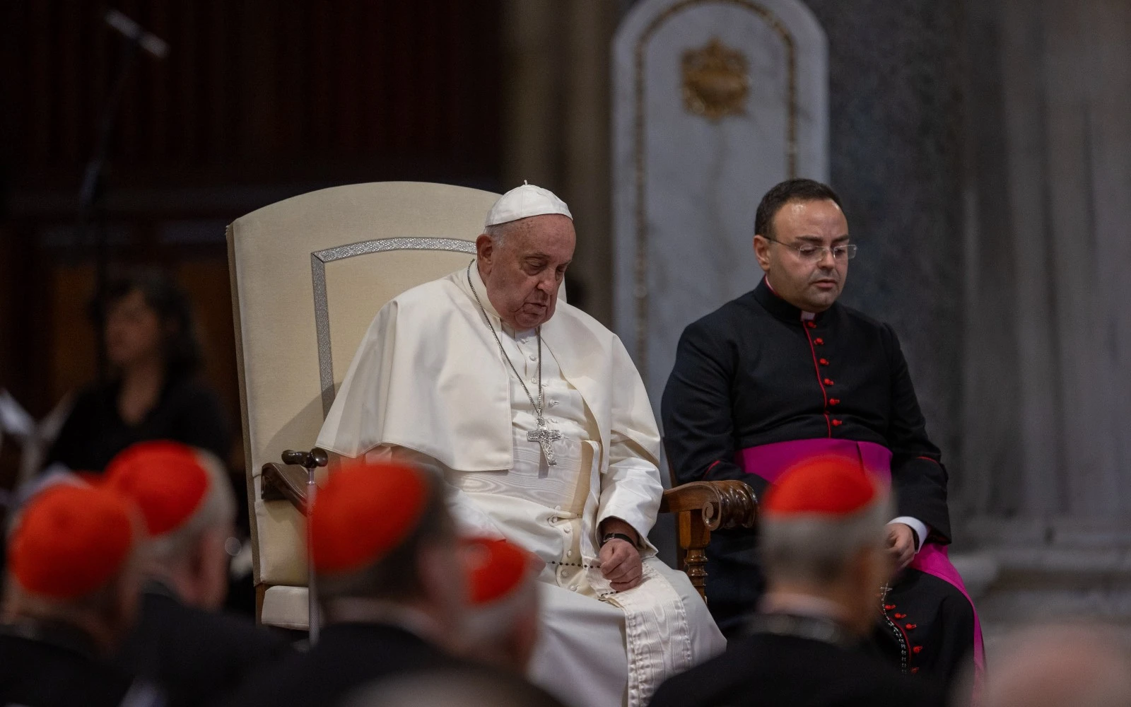 El Papa Francisco durante el rezo del rosario por la paz en Tierra Santa el 6 de octubre?w=200&h=150