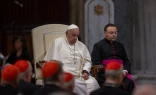 El Papa Francisco durante el rezo del rosario por la paz en Tierra Santa el 6 de octubre