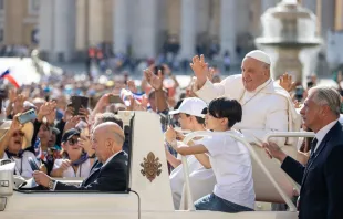 Imagen referencial del Papa Francisco Crédito: Daniel Ibáñez/ EWTN Noticias
