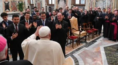 Papa Francisco y seminaristas