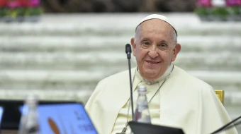 El Papa Francisco durante la primera semana del Sínodo sobre la Sinodalidad en el Vaticano.