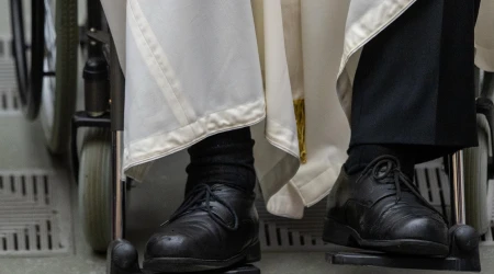 Imagen referencial de los zapatos del Papa Francisco