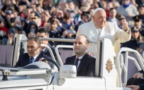 Imagen del Papa Francisco en la Audiencia General de este 13 de noviembre