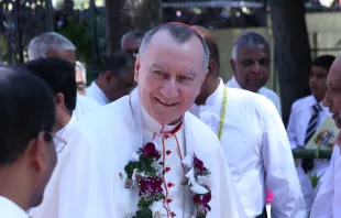 El Cardenal Pietro Parolin, Secretario de Estado del Vaticano, en Colombo, Sri Lanka, el 13 de enero de 2015. Crédito: EWTN News