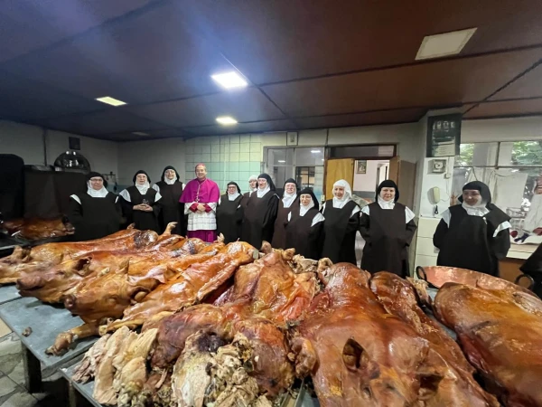 The Monasterio del Carmen de la Asunción offered more than 10 thousand free lunches to the participants. Credit: Radio Católica Cuenca