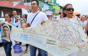 Habitantes de Tapachula en la marcha por la paz en Chiapas Crédito: Arquidiócesis de Tuxtla Gutiérrez