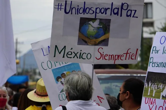 Marcha por la paz en la Diócesis de Ciudad Victoria, Tamaulipas.