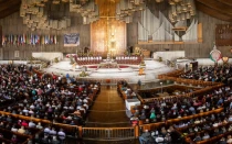 Misa en la Basílica de Guadalupe.