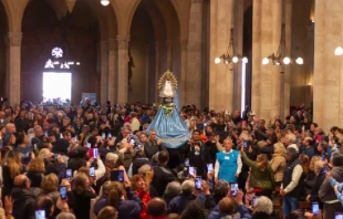 Edición anterior de la peregrinación Crédito: Peregrinación Juvenil a Luján