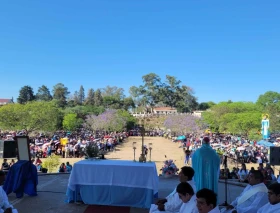 Más de 40.000 jóvenes peregrinaron al santuario de la Virgen de Río Blanco