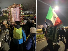 Jóvenes peregrinarán al Santuario de la Virgen de Guadalupe desafiando el frío de Chicago