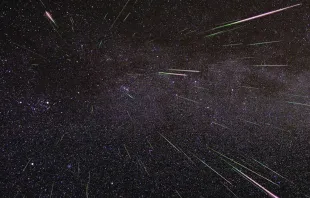 Lluvia de meteoros de las Perseidas en 2009. Crédito: NASA./JPL.