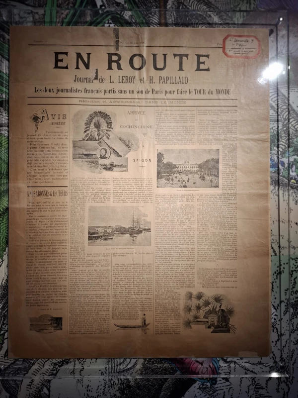 One of the 1,200 old newspapers exhibited. IACOPO Scaramuzzi Credit