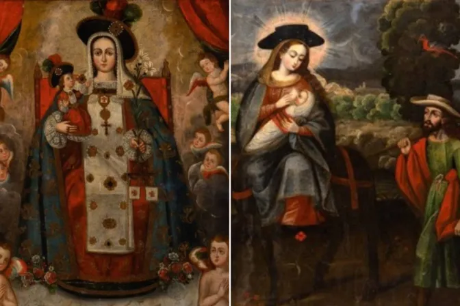 Pinturas robadas de iglesia en Puno
