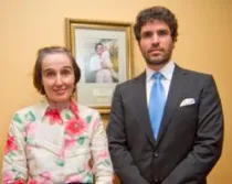 Gianna Emmanuela Molla y Eduardo Verástegui (foto: organización Manto de Guadalupe)