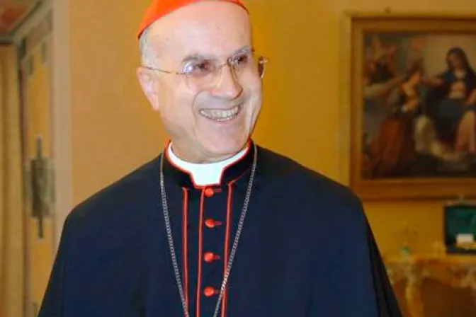 Cardenal Bertone hace balance positivo de su servicio como Secretario de Estado Vaticano