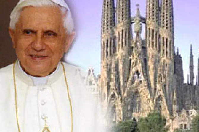 Programa del Papa Benedicto XVI para Barcelona y Santiago de Compostela