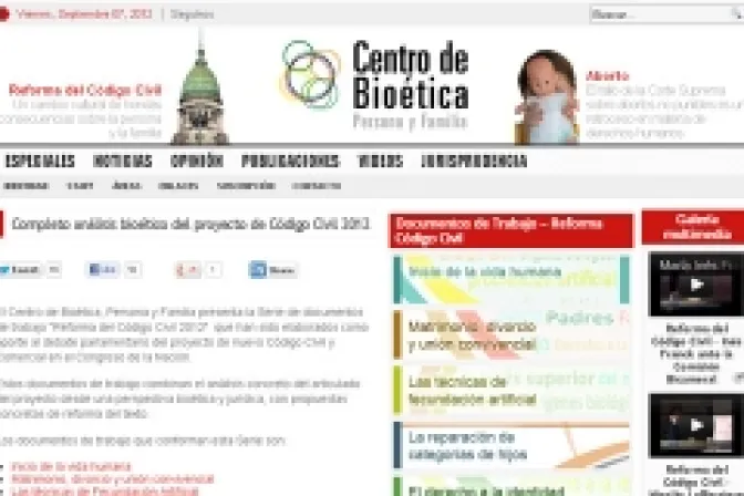 Centro de bioética presenta documentos que analizan reforma de Código Civil en Argentina
