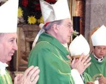 Cardenal Juan Luis Cipriani en la Misa que celebró ayer en Santiago de Chile (foto iglesia.cl)