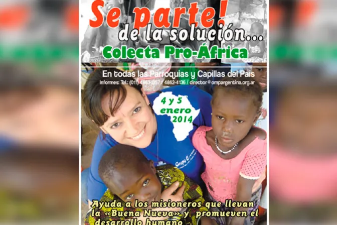 Colecta para África es ocasión privilegiada de solidaridad, señala misionero argentino