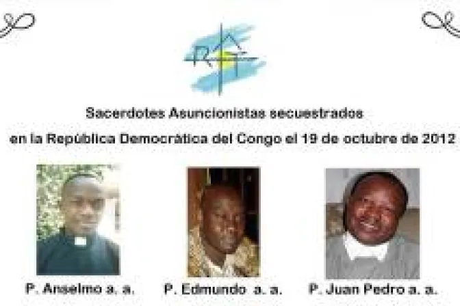 Organizan jornada de oración por sacerdotes secuestrados en África