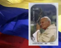 La estampilla de homenaje a Juan Pablo II