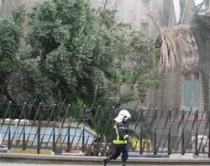 Basílica de la Sagrada Familia afectada por incendio (foto Europa Press)