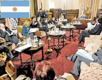 Reunión de la comisión de Legislación General del Senado (foto: Clarín)