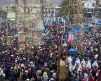 Los peregrinos en Otuzco para venerar a la Virgen de la Puerta (foto David Ramos)