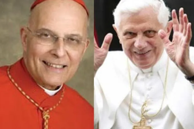 Amor divino es corazón del pontificado de Benedicto XVI, dice Cardenal George