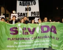 Una marcha pro-vida en Barcelona