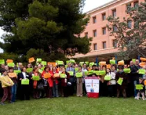 Rubio y un grupo de objetores en Valencia